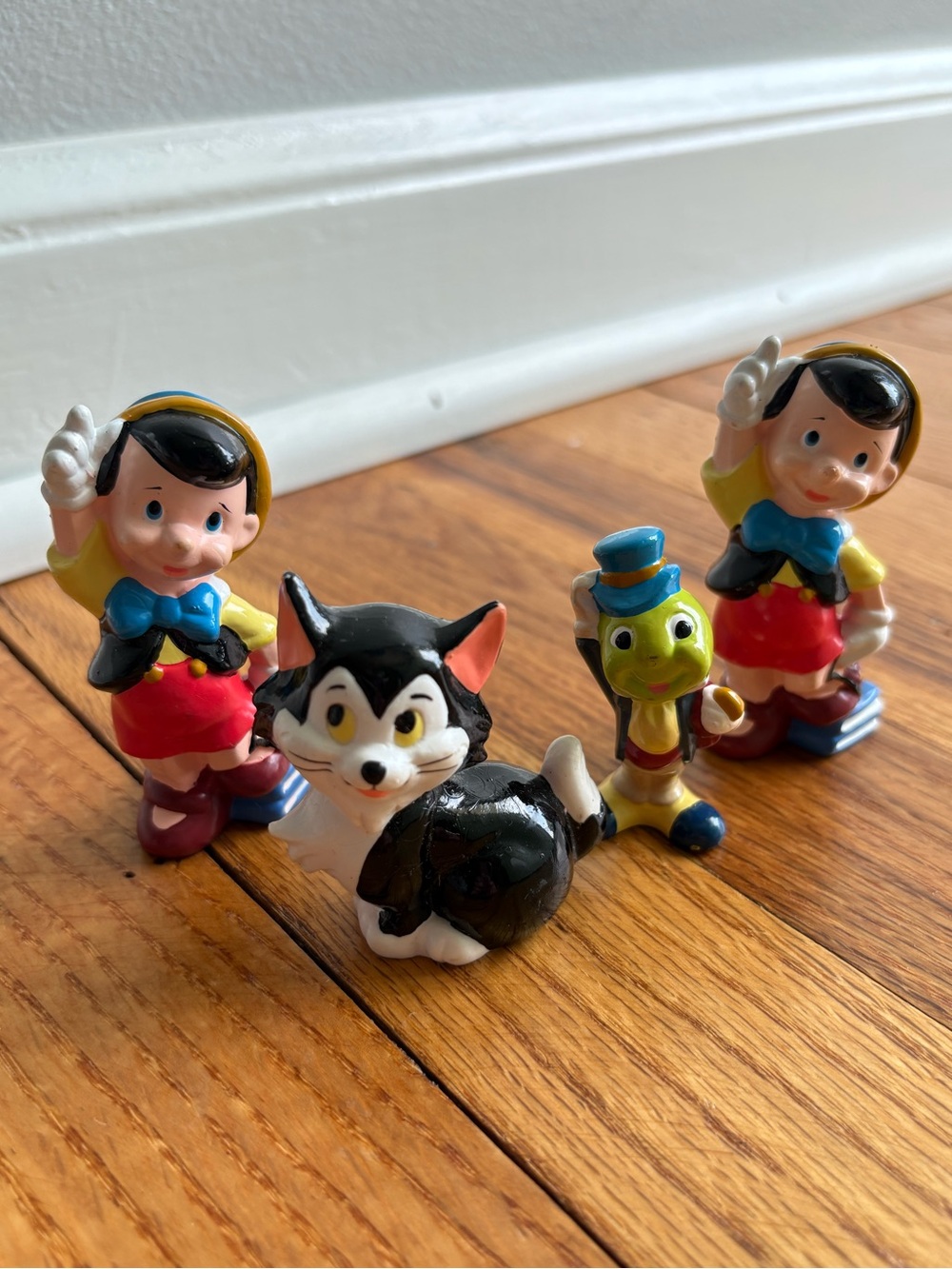 VINTAGE 90s Disney Set of Pinocchio Figurines